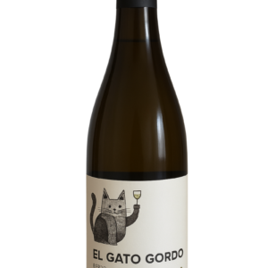vino gato gordo blanco