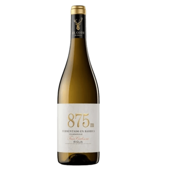 vino coto 875 fermentado barrica blanco