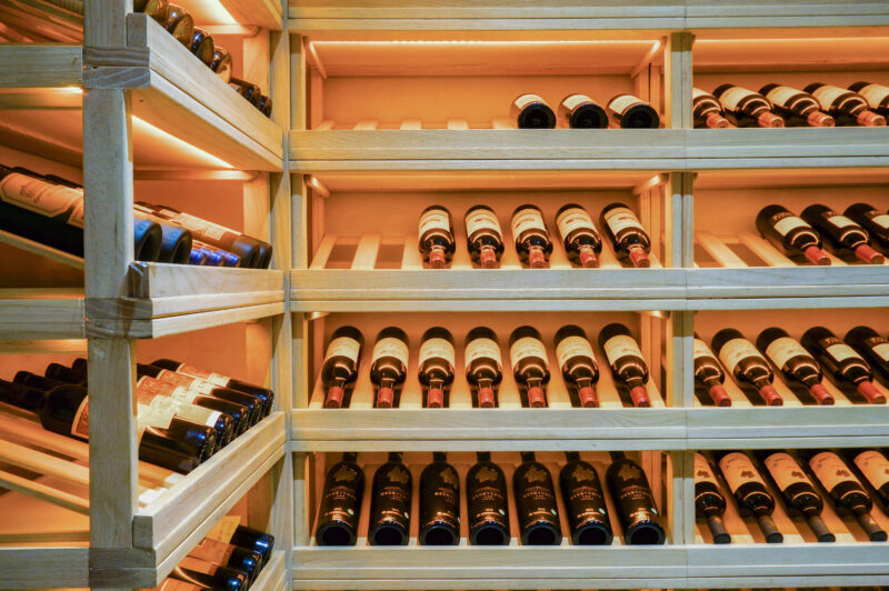 cellar with bottles